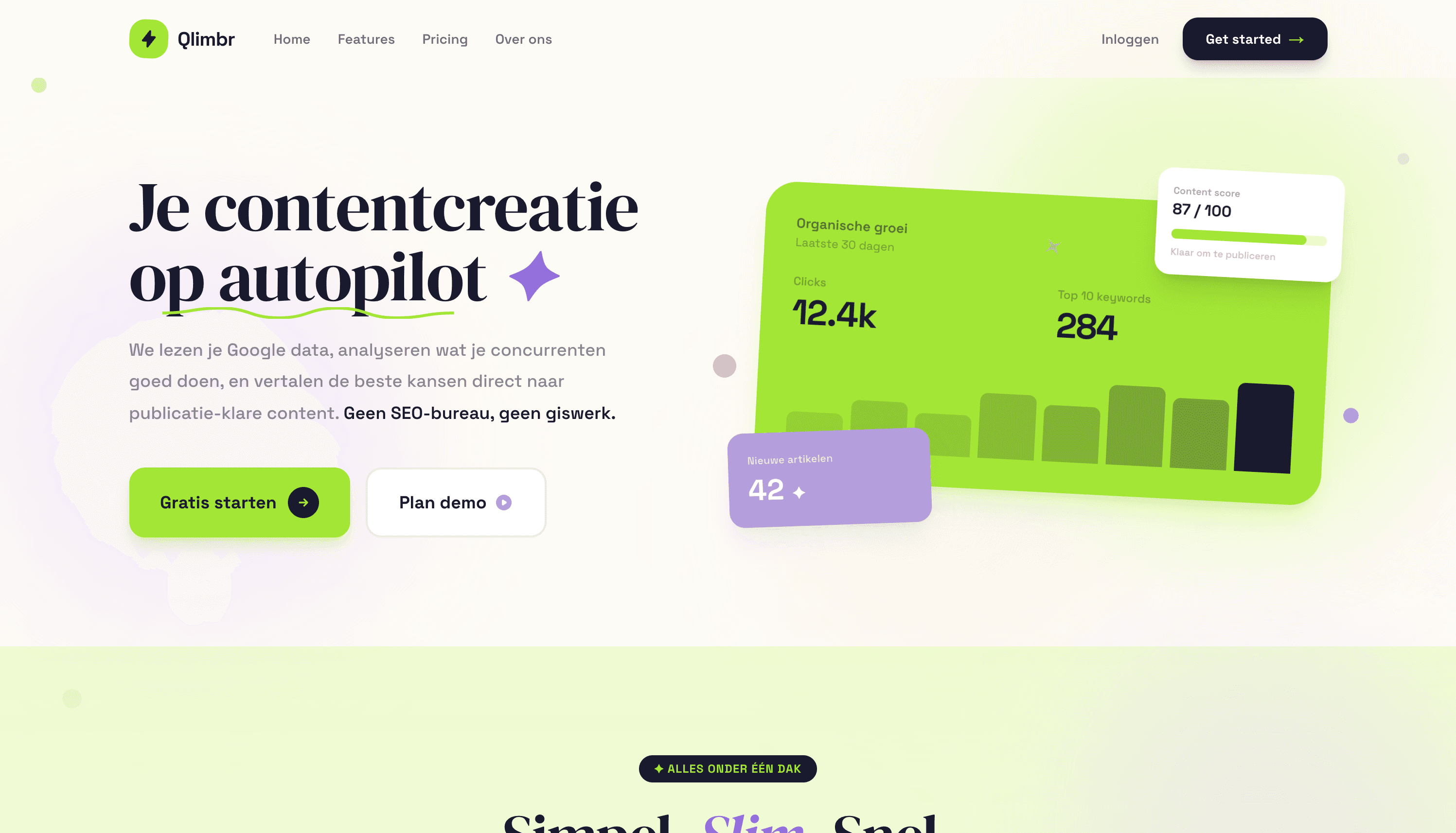 Qlimbr homepage